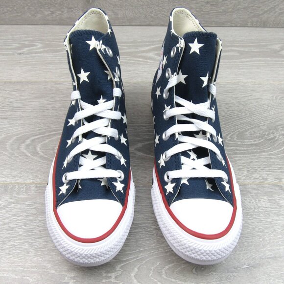 Converse Chuck Taylor All Star HI Archive Stars Womens Size 7.5 Navy NEW - Picture 6 of 14